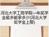 河北大学工商学院一年奖学金最多能拿多少(河北大学奖学金上限)