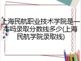 上海民航职业技术学院是一本吗录取分数线多少(上海民航学院录取线)