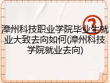 漳州科技职业学院毕业生就业大致去向如何(漳州科技学院就业去向)