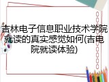 吉林电子信息职业技术学院就读的真实感觉如何(吉电院就读体验)