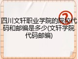 四川文轩职业学院的院校代码和邮编是多少(文轩学院代码邮编)