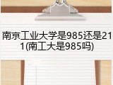 南京工业大学是985还是211(南工大是985吗)