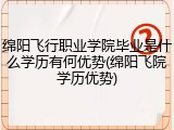 绵阳飞行职业学院毕业是什么学历有何优势(绵阳飞院学历优势)