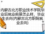内蒙古北方职业技术学院毕业后就业前景怎么样，毕业生去向(内蒙古北方职院就业去向)