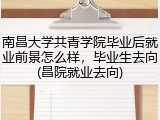 南昌大学共青学院毕业后就业前景怎么样，毕业生去向(昌院就业去向)