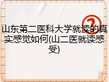 山东第二医科大学就读的真实感觉如何(山二医就读感受)