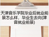 天津音乐学院毕业后就业前景怎么样，毕业生去向(津音就业前景)