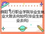 绵阳飞行职业学院毕业生就业大致去向如何(毕业生就业去向)