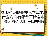 图木舒克职业技术学院主攻什么方向有哪些王牌专业(图木舒克职院王牌专业)