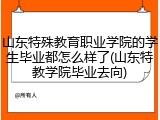 山东特殊教育职业学院的学生毕业都怎么样了(山东特教学院毕业去向)