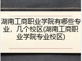湖南工商职业学院有哪些专业，几个校区(湖南工商职业学院专业校区)