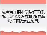 威海海洋职业学院好不好，就业现状及发展趋势(威海海洋职院就业前景)