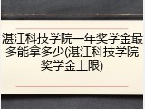 湛江科技学院一年奖学金最多能拿多少(湛江科技学院奖学金上限)