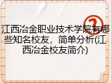 江西冶金职业技术学院有哪些知名校友，简单分析(江西冶金校友简介)