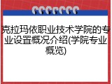克拉玛依职业技术学院的专业设置概况介绍(学院专业概览)