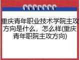 重庆青年职业技术学院主攻方向是什么，怎么样(重庆青年职院主攻方向)