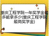 重庆工程学院一年奖学金最多能拿多少(重庆工程学院最高奖学金)