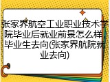 张家界航空工业职业技术学院毕业后就业前景怎么样，毕业生去向(张家界航院就业去向)