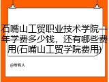 石嘴山工贸职业技术学院一年学费多少钱，还有哪些费用(石嘴山工贸学院费用)