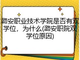 潞安职业技术学院是否有双学位，为什么(潞安职院双学位原因)