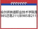 哈尔滨铁道职业技术学院是985还是211(非985非211)