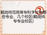 鹤岗师范高等专科学校有哪些专业，几个校区(鹤岗师专专业校区)