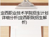 定西职业技术学院招生计划详细分析(定西职院招生解析)