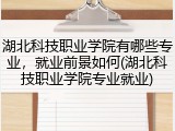 湖北科技职业学院有哪些专业，就业前景如何(湖北科技职业学院专业就业)