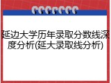 延边大学历年录取分数线深度分析(延大录取线分析)