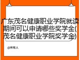 广东茂名健康职业学院就读期间可以申请哪些奖学金(茂名健康职业学院奖学金)