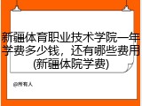 新疆体育职业技术学院一年学费多少钱，还有哪些费用(新疆体院学费)