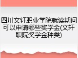 四川文轩职业学院就读期间可以申请哪些奖学金(文轩职院奖学金种类)