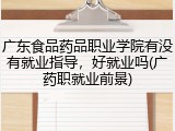 广东食品药品职业学院有没有就业指导，好就业吗(广药职就业前景)