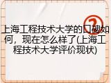 上海工程技术大学的口碑如何，现在怎么样了(上海工程技术大学评价现状)