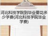 河北科技学院到毕业要花多少学费(河北科技学院毕业学费)