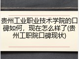 贵州工业职业技术学院的口碑如何，现在怎么样了(贵州工职院口碑现状)