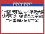 广州番禺职业技术学院就读期间可以申请哪些奖学金(广州番禺职院奖学金)