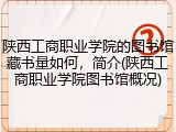 陕西工商职业学院的图书馆藏书量如何，简介(陕西工商职业学院图书馆概况)