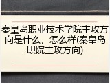 秦皇岛职业技术学院主攻方向是什么，怎么样(秦皇岛职院主攻方向)
