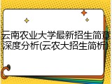云南农业大学最新招生简章深度分析(云农大招生简析)