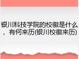 银川科技学院的校徽是什么，有何来历(银川校徽来历)