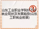 山东工业职业学院好不好，就业现状及发展趋势(山东工职就业前景)
