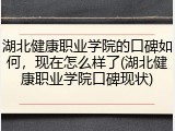 湖北健康职业学院的口碑如何，现在怎么样了(湖北健康职业学院口碑现状)