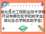 湖北生态工程职业技术学院开设有哪些奖学和助学金(湖北生态学院奖助学金)
