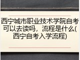 西宁城市职业技术学院自考可以去读吗，流程是什么(西宁自考入学流程)