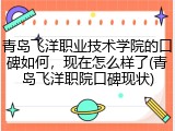 青岛飞洋职业技术学院的口碑如何，现在怎么样了(青岛飞洋职院口碑现状)