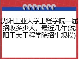沈阳工业大学工程学院一届招收多少人，最近几年(沈阳工大工程学院招生规模)