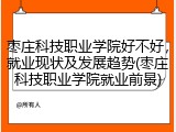 枣庄科技职业学院好不好，就业现状及发展趋势(枣庄科技职业学院就业前景)