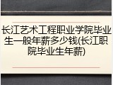长江艺术工程职业学院毕业生一般年薪多少钱(长江职院毕业生年薪)