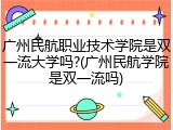 广州民航职业技术学院是双一流大学吗?(广州民航学院是双一流吗)